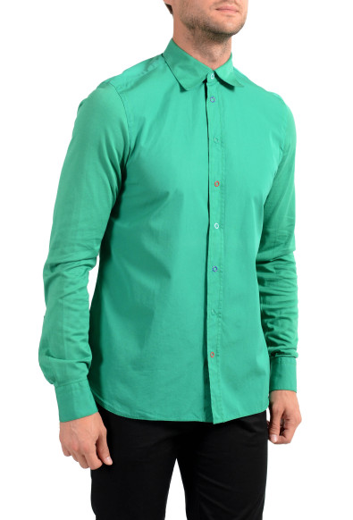Malo Men's Green Long Sleeve Dress Shirt