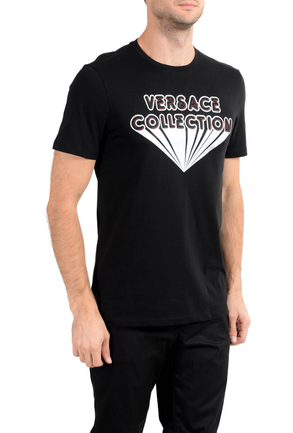 Versace Collection Men's Black Graphic Crewneck T-Shirt: Picture 4