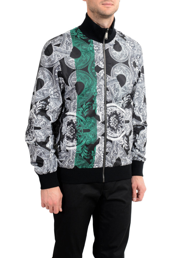 Versace Men's Wool Reversible Full Zip Windbreaker Jacket : Picture 6