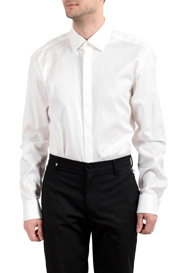Hugo Boss Men's "Marlyn US" Sharp Fit White Long Sleeve Dress Shirt