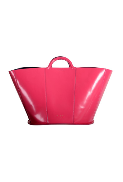 Marni Women's Bright Pink 100% Leather Bucket Handbag Bag