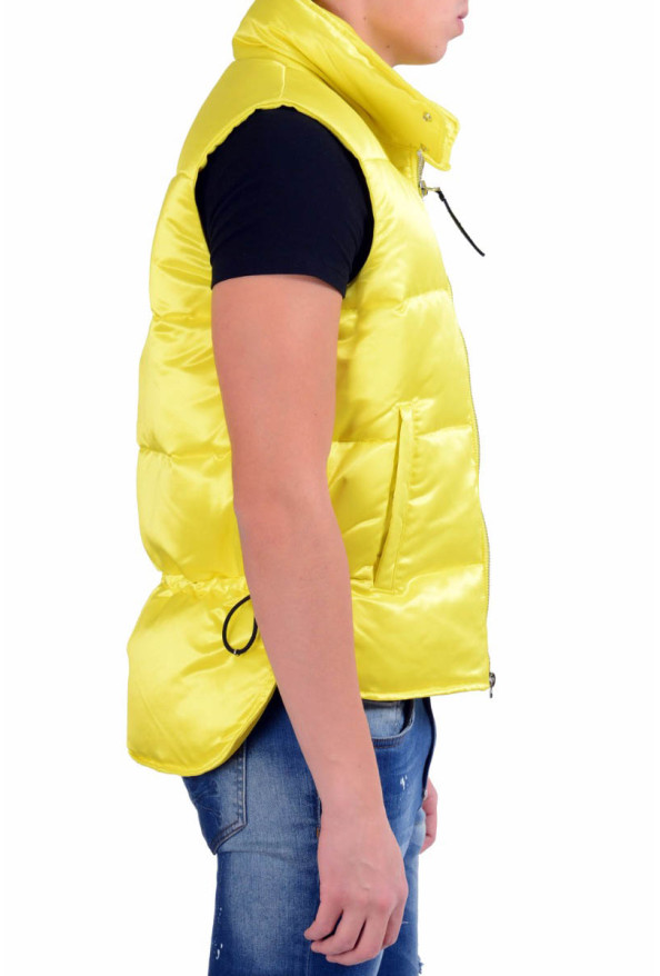 Dsquared2 Men's Bright Yellow Full Zip Down Vest: Picture 3
