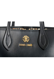 Roberto Cavalli Women's Black Leather Shoulder Handbag Tote Bag: Picture 5