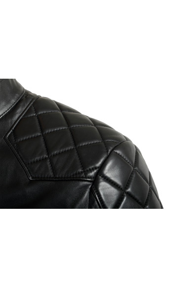Hugo Boss Men's "Jador" 100% Leather Black Bomber Jacket: Picture 2