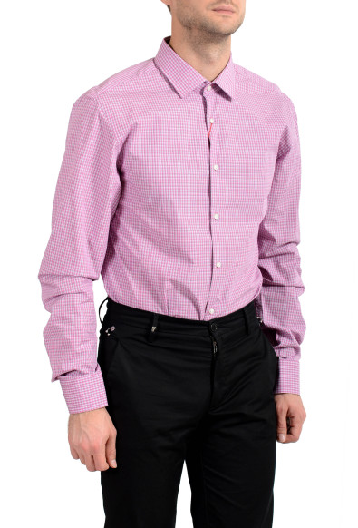Hugo Boss Men's "Mabel" Sharp Fit Plaid Long Sleeve Dress Shirt
