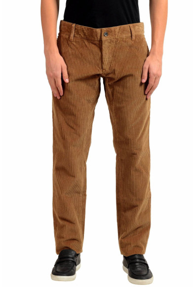Dolce & Gabbana Men's Brown Corduroy Casual Pants
