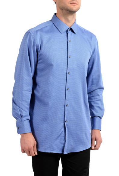 Hugo Boss Men's "Marley US" Sharp Fit Blue Long Sleeve Dress Shirt