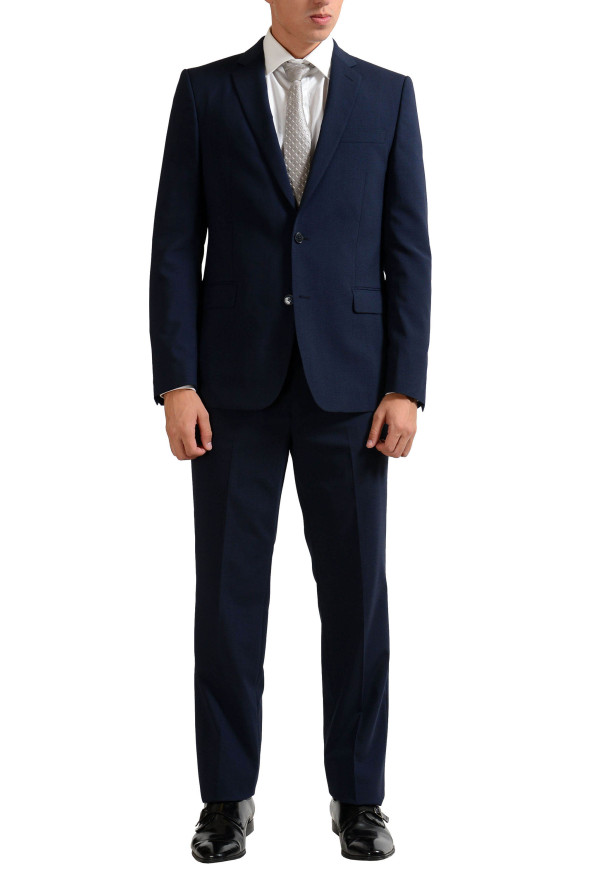 Versace Collection Wool Navy Two Button Men's Suit