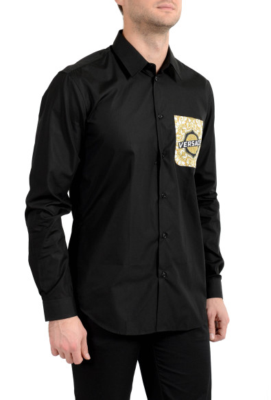 Versace Men's Black Barocco Print Long Sleeve Dress Shirt: Picture 2
