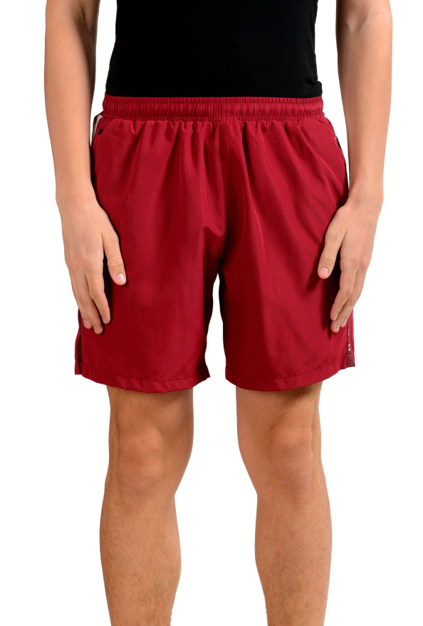 Hugo Boss "Seabream" Men's Burgundy Swim Board Shorts