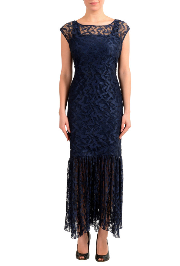 Hugo Boss Women's "Kalili-1" Dark Blue Lace Evening Dress
