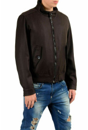 Malo Men's Wool Cashmere Full Zip Brown Lined Jacket: Picture 2