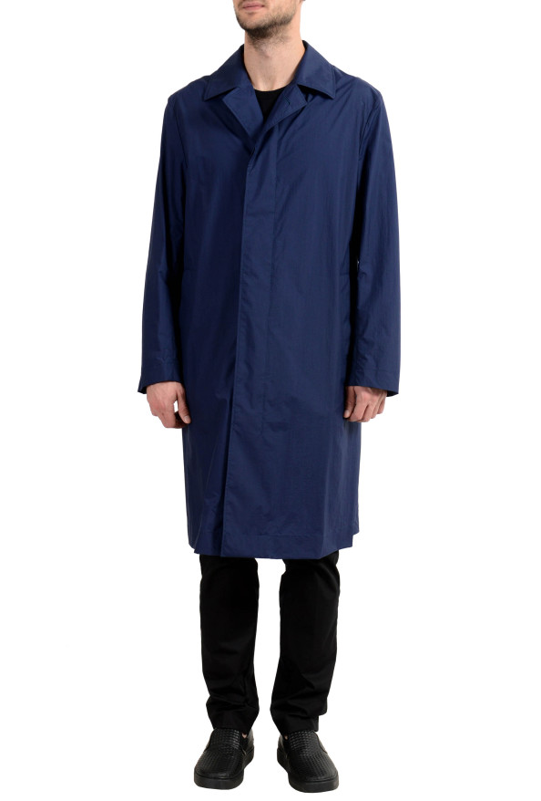Hugo Boss "Dario" Men's Navy Blue Trench Coat 
