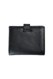 Burberry Unisex Black Perforated Leather Bifold Wallet: Picture 3