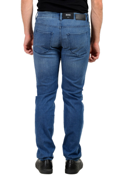 Hugo Boss Men's "Delaware3-1"Slim Fit Medium Blue Wash Stretch Jeans: Picture 2