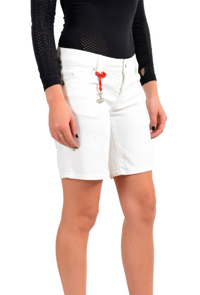 Dsquared2 Women's White Denim Bermuda Shorts : Picture 2