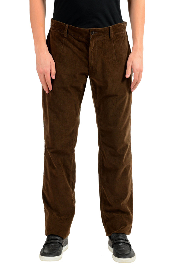 Dolce & Gabbana Men's Brown Corduroy Casual Pants: Picture 4