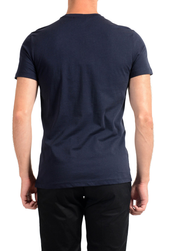Roberto Cavalli Men's Blue Graphic Print Crewneck T-Shirt: Picture 2