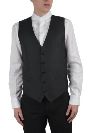 Dolce & Gabbana Men's Gray Wool Silk Vest