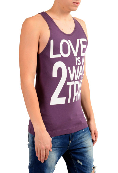 Dolce & Gabbana D&G Men's Graphic Purple Tank Top: Picture 2