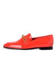 Burberry London Women's CHILLCOT Red Patent Leather Loafers Shoes: Picture 3