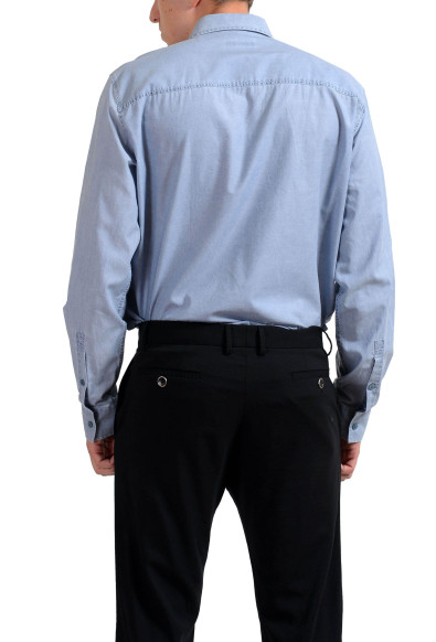 Versace Jeans Men's Long Sleeve Light Blue Casual Shirt : Picture 2