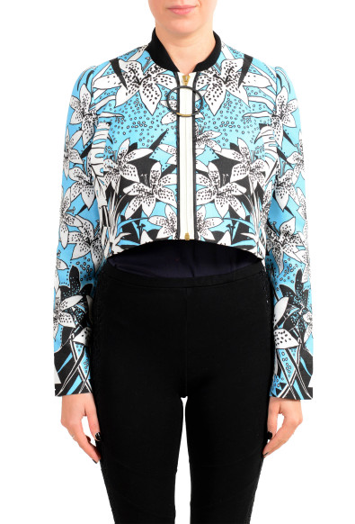 Just Cavalli Women's Multi-Color Zip Up Light Jacket 