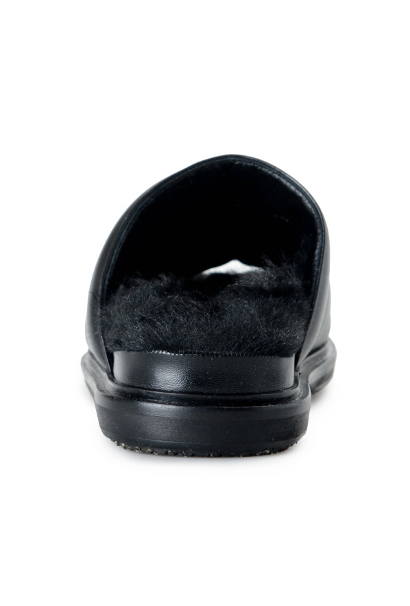 Marni Women's "Fusbett" Leather Sheepskin Slides Sandals Shoes: Picture 2