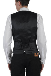 Dolce & Gabbana Men's Gray Wool Silk Vest: Picture 2