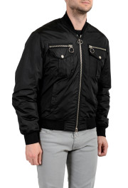 Dsquared2 Men's Black Full Zip Bomber Jacket: Picture 4