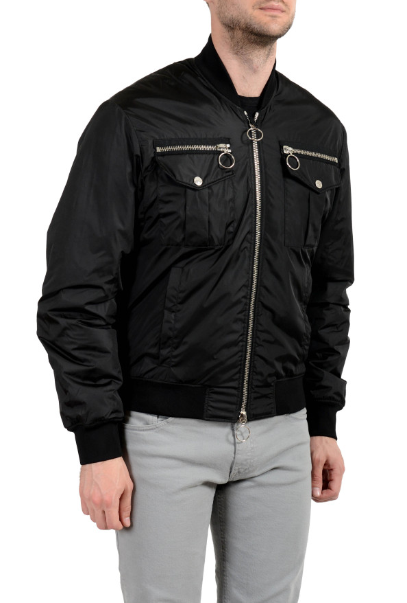 Dsquared2 Men's Black Full Zip Bomber Jacket: Picture 4