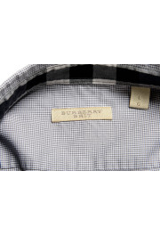 Burberry Men's "Fred" Houndstooth Long Sleeve Button Down Shirt: Picture 4