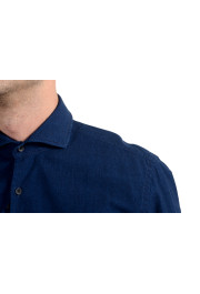 Hugo Boss Men's Jason Slim Fit Blue Denim Long Sleeve Dress Shirt : Picture 4