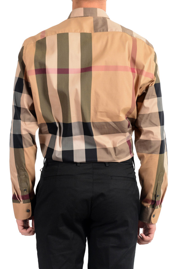 Burberry Men's "THORNABY" Multi-Color Plaid Long Sleeve Shirt : Picture 4