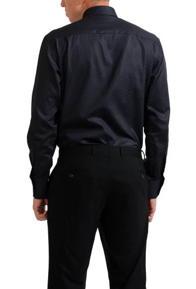 Versace Collection Men's "City" Black Geometric Print Long Sleeve Dress Shirt: Picture 2