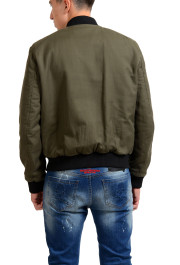 Dsquared2 Men's Olive Green Full Zip Padded Bomber Jacket : Picture 3