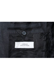 Versace Collection 100% Wool Gray Two Button Men's Suit: Picture 9