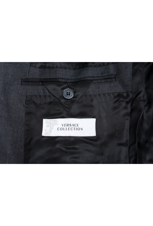 Versace Collection 100% Wool Gray Two Button Men's Suit: Picture 9