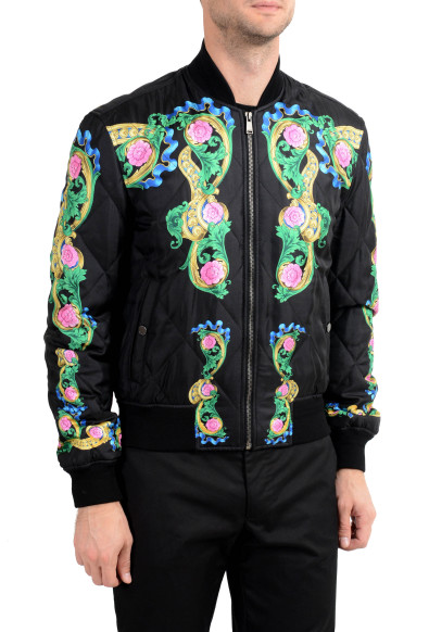 Versace Men's Multi-Color Silk Lightly Insulated Windbreaker Jacket: Picture 2