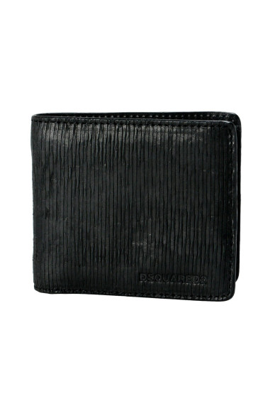 Dsquared2 Men's Black Textured Leather Bifold Wallet