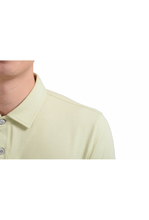 Malo Men's Long Sleeve Olive Green Pocket Polo Shirt: Picture 3