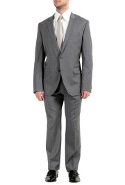 Hugo Boss "Huge6/Genius4" Men's 100% Wool Gray Two Button Suit