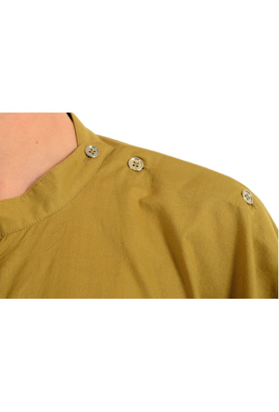 Maison Margiela MM6 Women's Khakis Cape Look Asymmetrical Button Top: Picture 2
