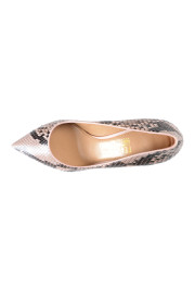 Salvatore Ferragamo Women's "Fiore 70" Pink Python Skin Classic Pumps Shoes: Picture 7