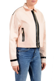 Versace Women's Pink Full Zip Denim Jacket: Picture 4