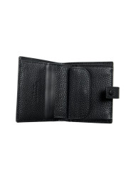 Burberry Unisex Black Perforated Leather Bifold Wallet: Picture 2