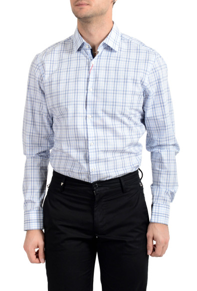 Hugo Boss Men's "Michael" Plaid Sharp Fit Long Sleeve Dress Shirt: Picture 2