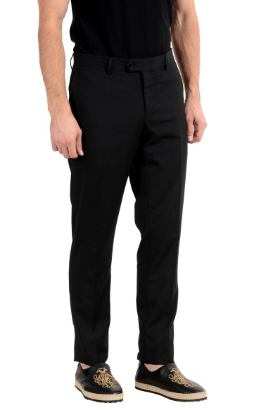 Roberto Cavalli Men's 100% Wool Black Dress Pants: Picture 2