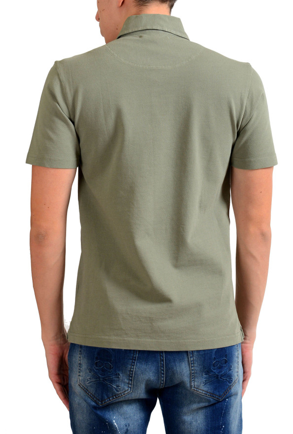 Malo Men's Olive Green Short Sleeve Polo Shirt : Picture 4