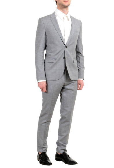Hugo Boss "Arti/Hesten182" Men's 100% Wool Gray Extra Slim Two Button Suit: Picture 2